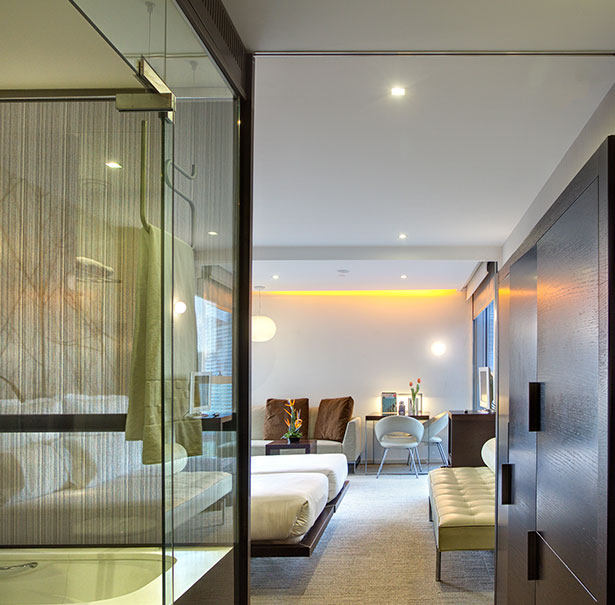 Luxury hotel rooms